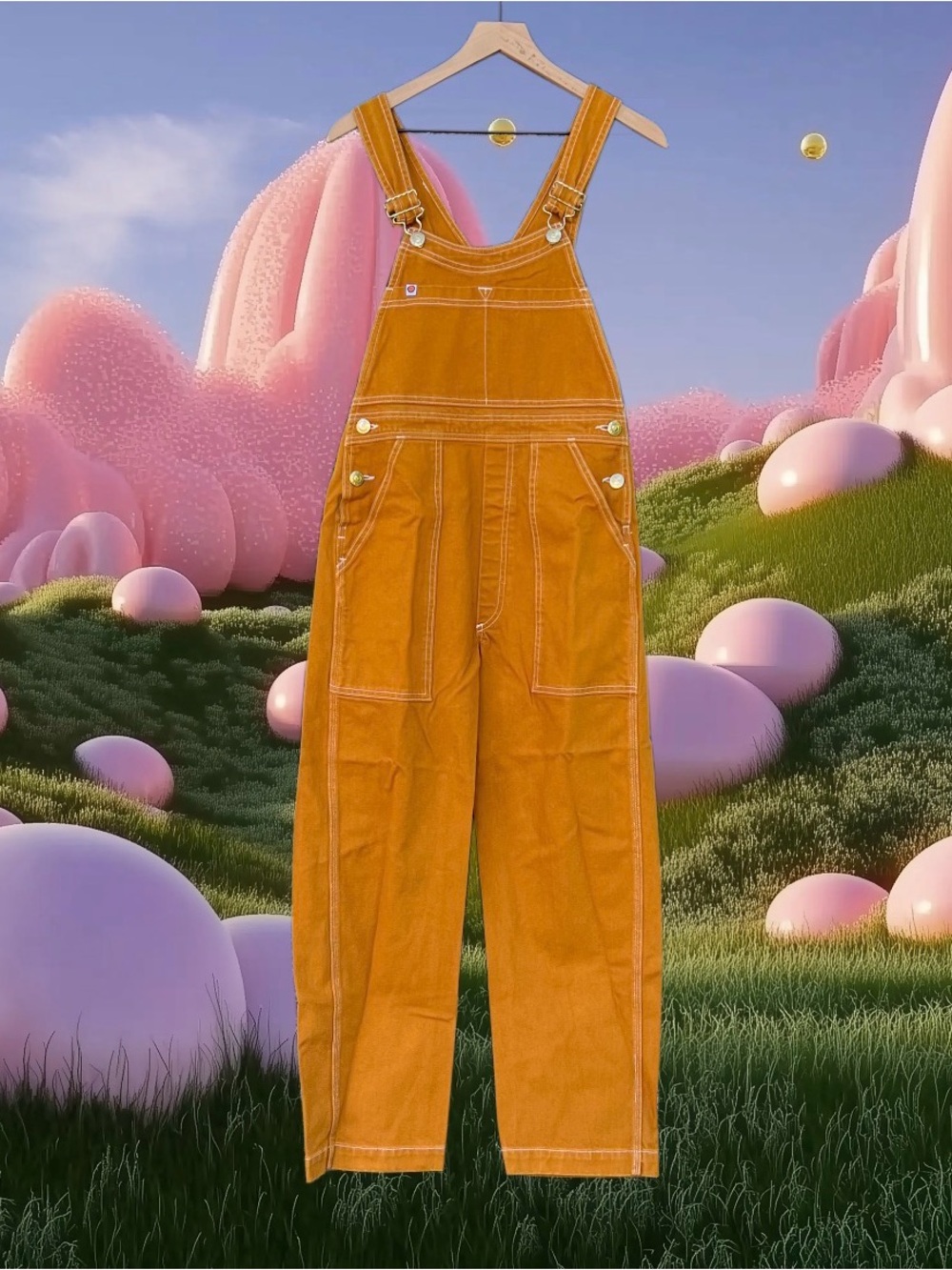 Big Bud Press Spicy Mustard Original Overalls Size XS